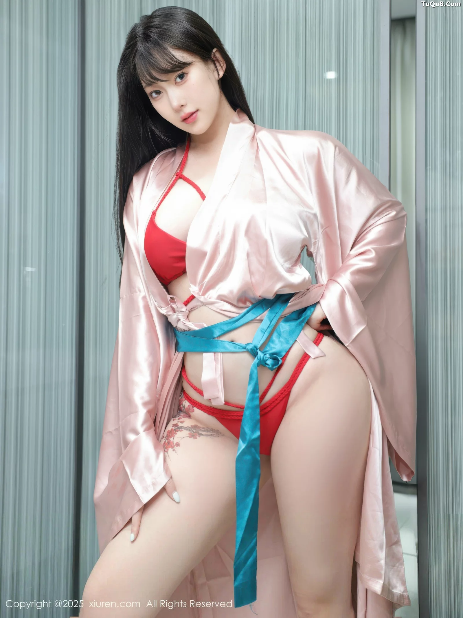 Xgyw.Org_[XiuRen秀人网]No.10724_模特李沁恩lrene浴室场景性感红色比基尼秀丰腴身材撩人诱惑写真79P