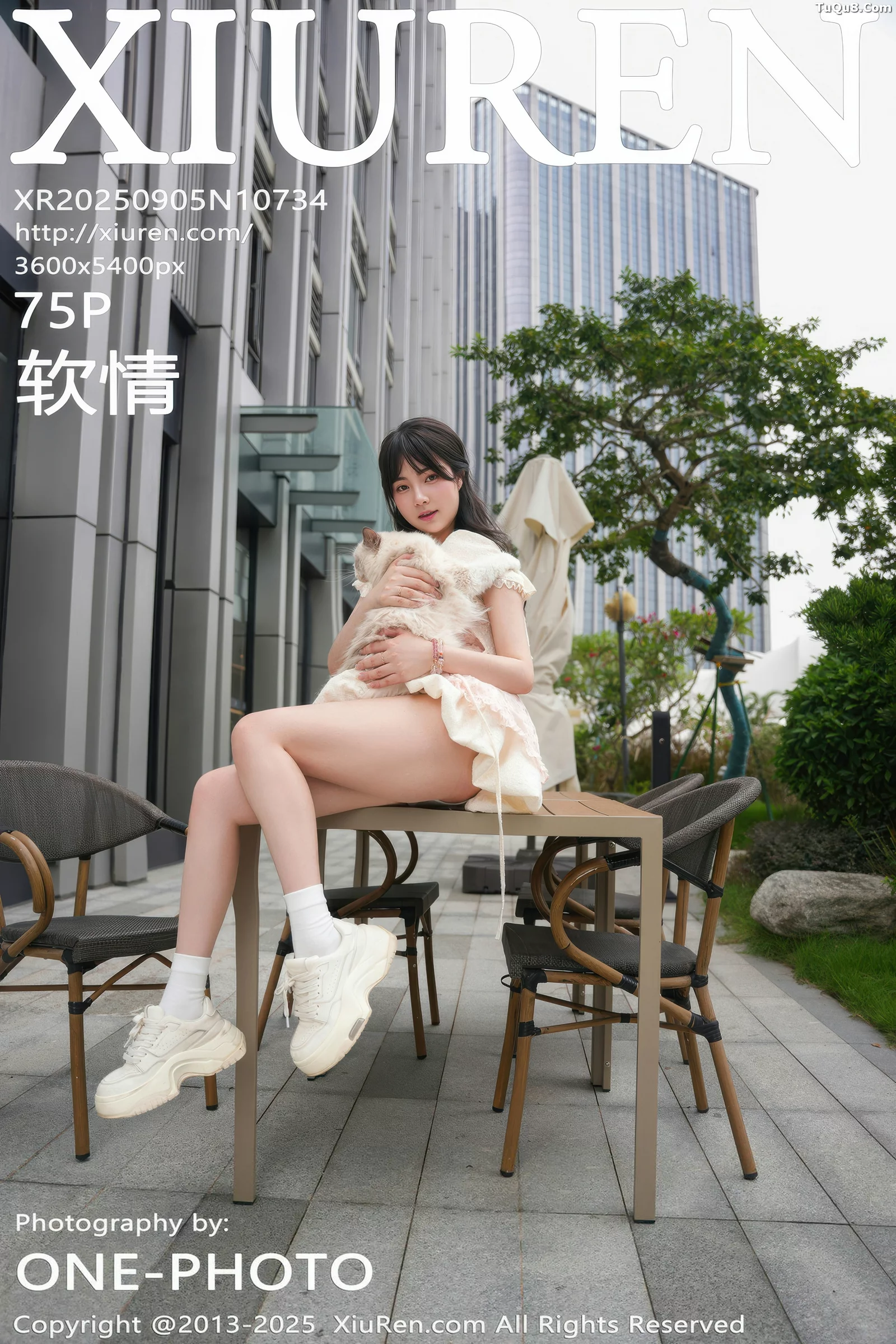Xgyw.Org_[XiuRen秀人网]No.10734_模特软情性感浅色连衣短裙配白色腿袜秀翘臀模特撩人诱惑写真75P