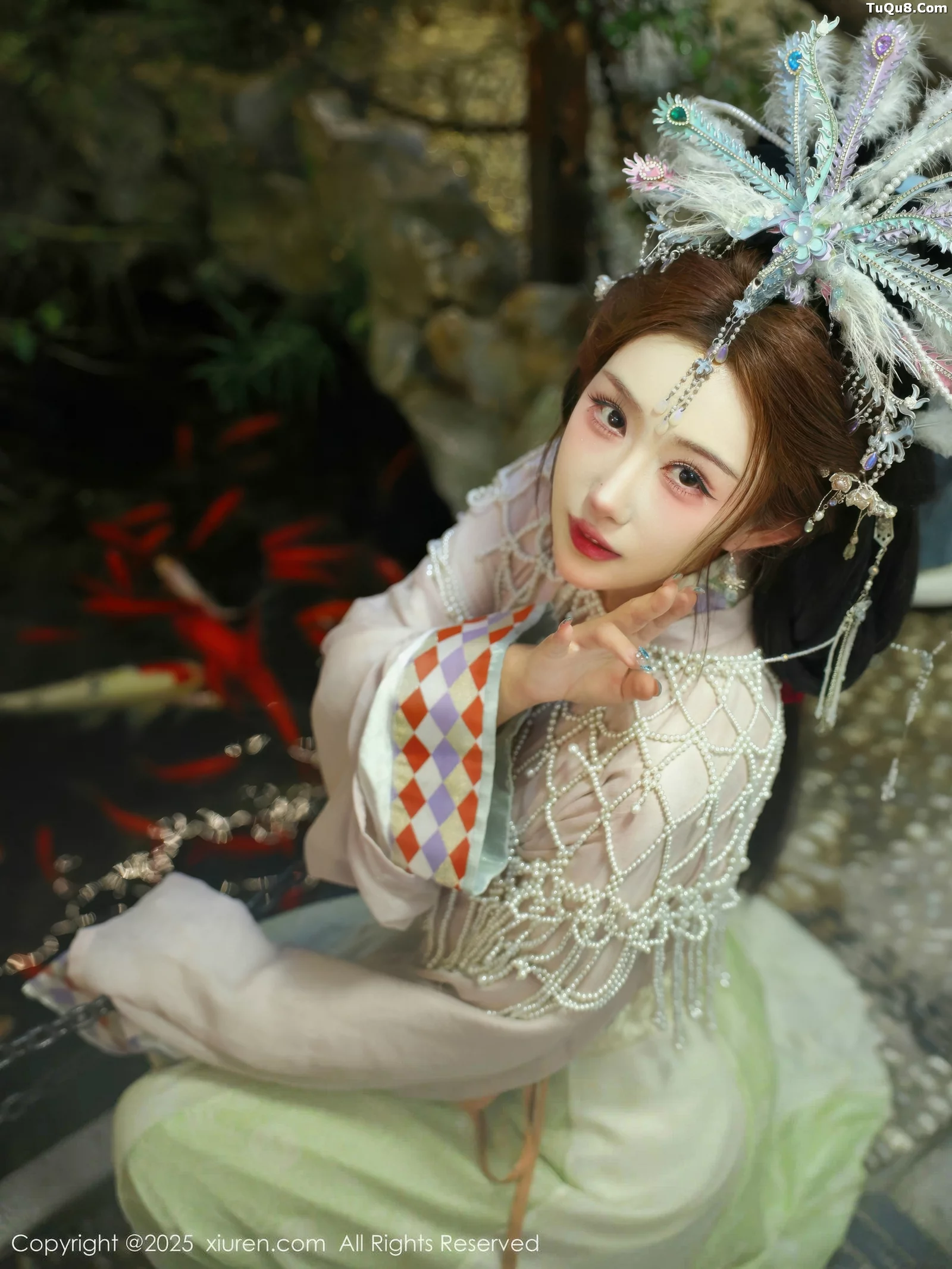 Xgyw.Org_[XiuRen秀人网]No.10736_模特金允希Yuki性感浅色古装薄纱服饰秀丰腴身材迷人诱惑写真80P