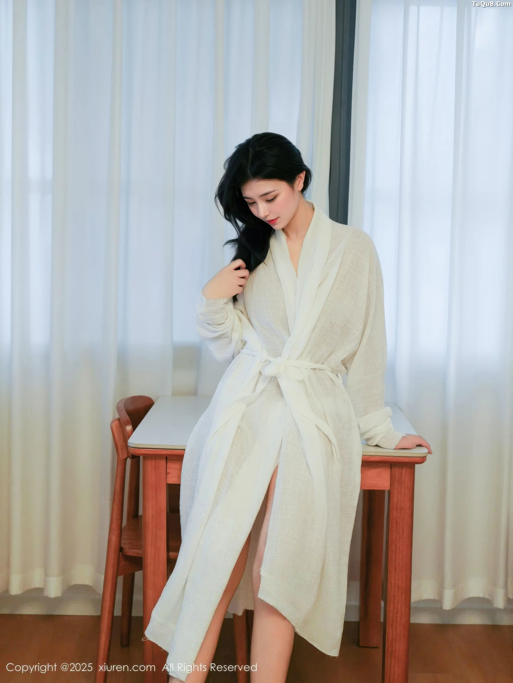 Xgyw.Org_[XiuRen秀人网]No.10920_模特林悦溪儿性感白色长浴袍配白色高跟秀修长美腿撩人诱惑写真53P