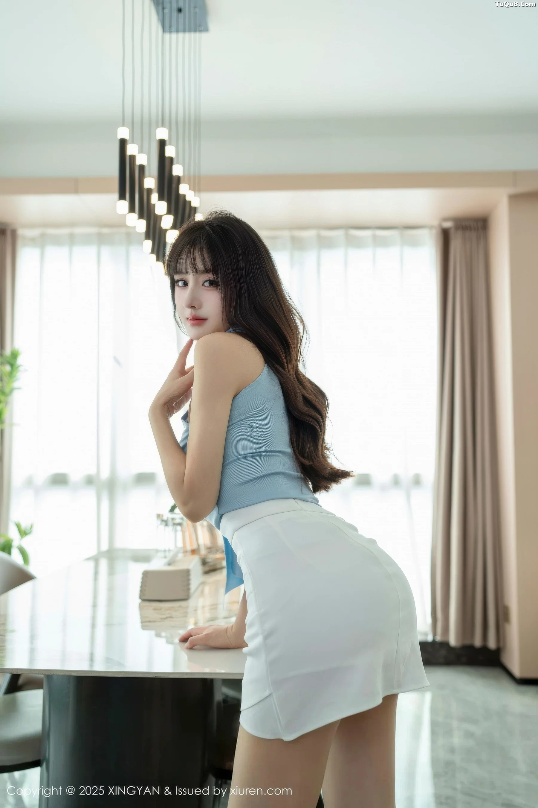Xgyw.Org_[XINGYAN星颜社]VOL.418_模特沈南汐RuRu性感白色包臀裙配超薄肉丝秀凹凸身材诱惑写真73P