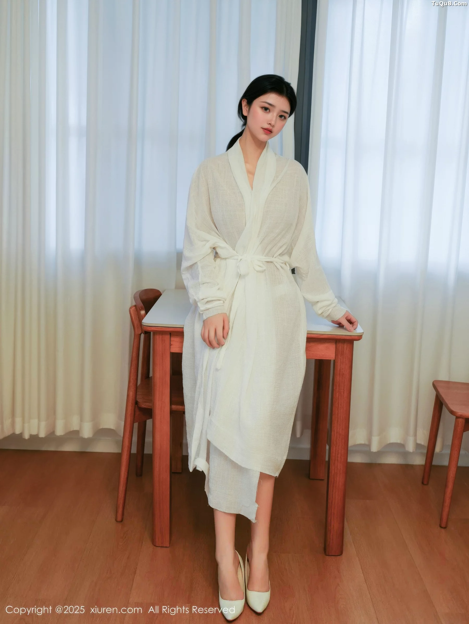 Xgyw.Org_[XiuRen秀人网]No.10920_模特林悦溪儿性感白色长浴袍配白色高跟秀修长美腿撩人诱惑写真53P
